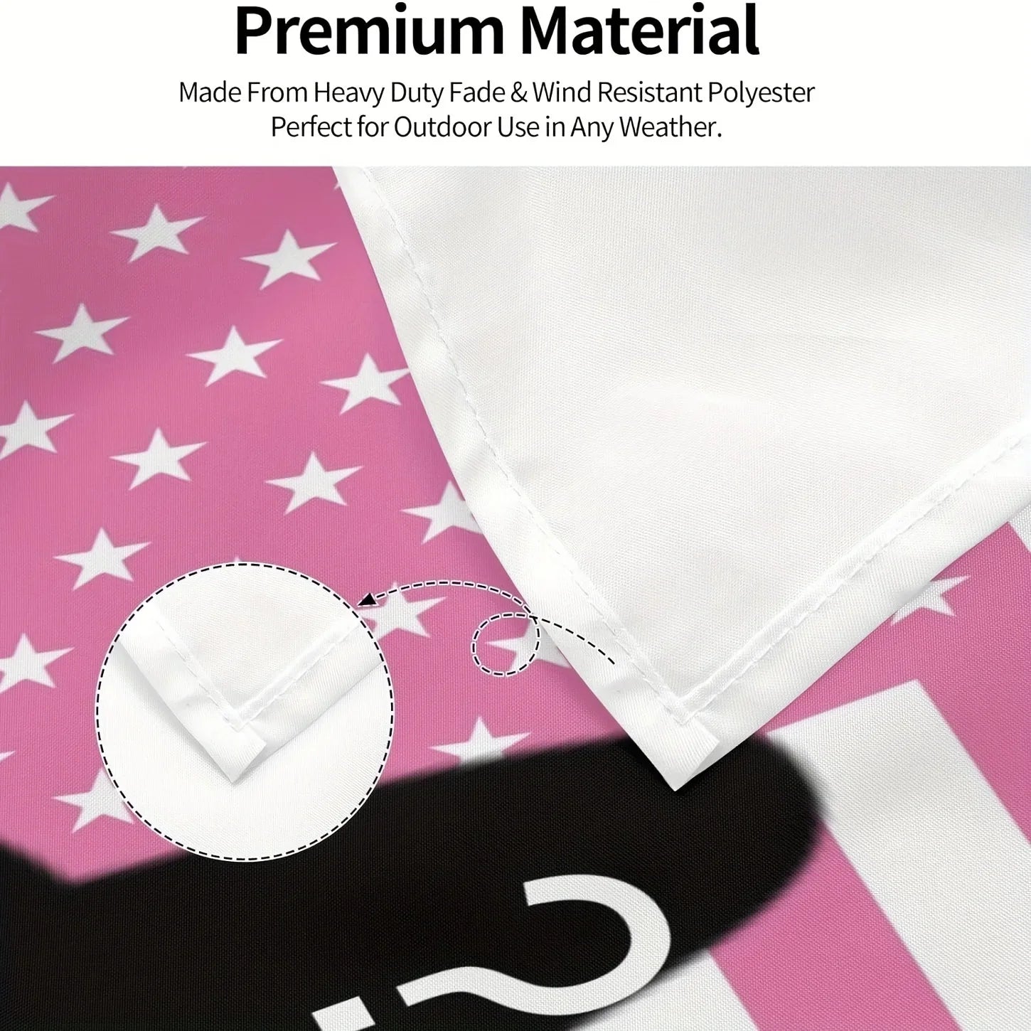 Custom Pink USA Flag